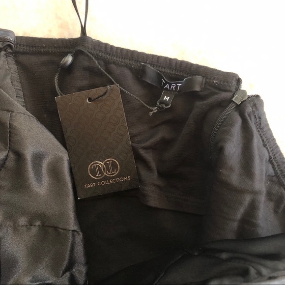 NWT Tart leather ponte strapless dress size M - Picture 5 of 7